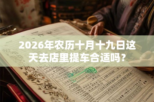 2026年农历十月十九日这天去店里提车合适吗? 2026年农历十月十九日这天去店里提车合适吗?