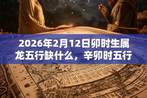 2026年2月12日卯时生属龙五行缺什么，辛卯时五行缺什么