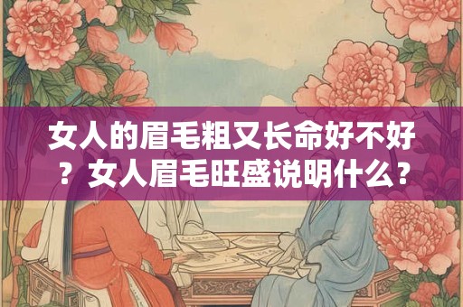 女人的眉毛粗又长命好不好？女人眉毛旺盛说明什么？