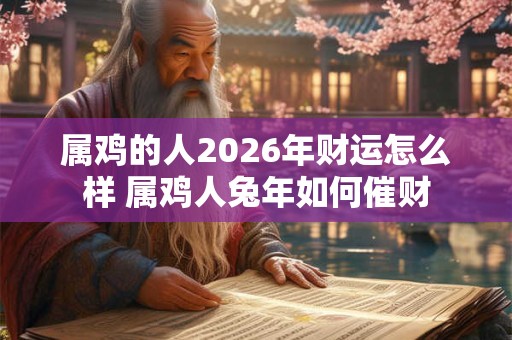 属鸡的人2026年财运怎么样 属鸡人兔年如何催财