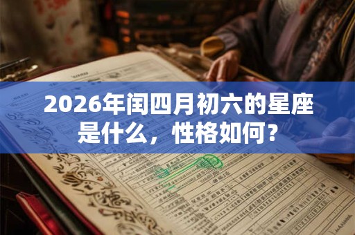 2026年闰四月初六的星座是什么，性格如何？