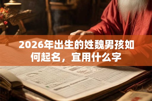 2026年出生的姓魏男孩如何起名，宜用什么字