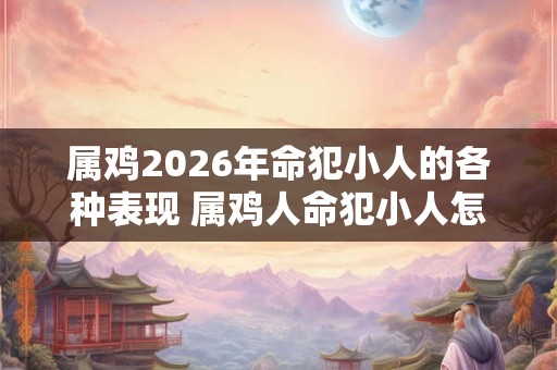 属鸡2026年命犯小人的各种表现 属鸡人命犯小人怎么办