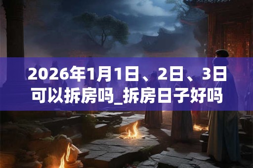 2026年1月1日、2日、3日可以拆房吗_拆房日子好吗 2026年1月1日、2日、3日可以拆房吗_拆房日子好吗