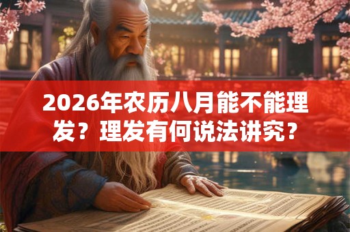 2026年农历八月能不能理发？理发有何说法讲究？