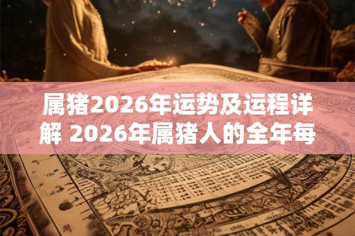 属猪2026年运势及运程详解 2026年属猪人的全年每月运势