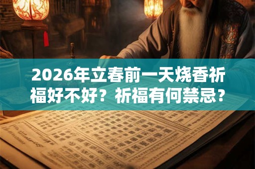 2026年立春前一天烧香祈福好不好？祈福有何禁忌？