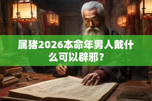 属猪2026本命年男人戴什么可以辟邪？