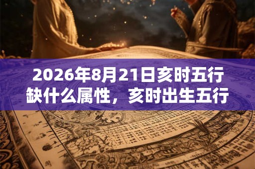 2026年8月21日亥时五行缺什么属性，亥时出生五行缺什么
