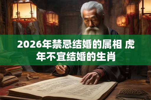 2026年禁忌结婚的属相 虎年不宜结婚的生肖