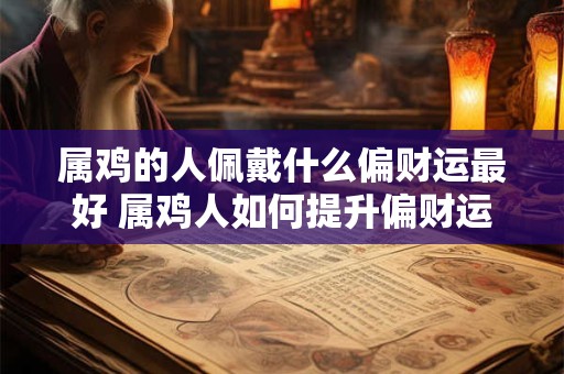 属鸡的人佩戴什么偏财运最好 属鸡人如何提升偏财运势