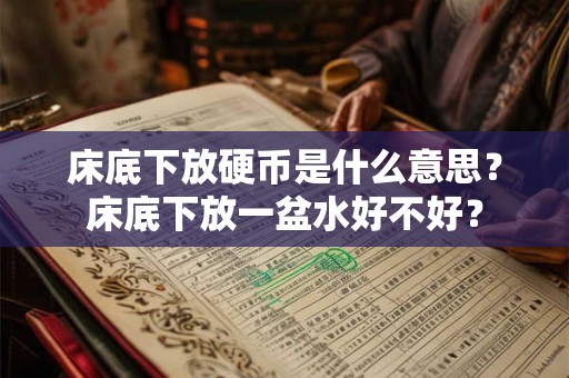 床底下放硬币是什么意思？床底下放一盆水好不好？
