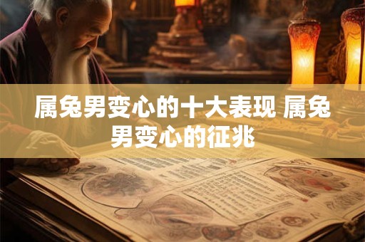 属兔男变心的十大表现 属兔男变心的征兆