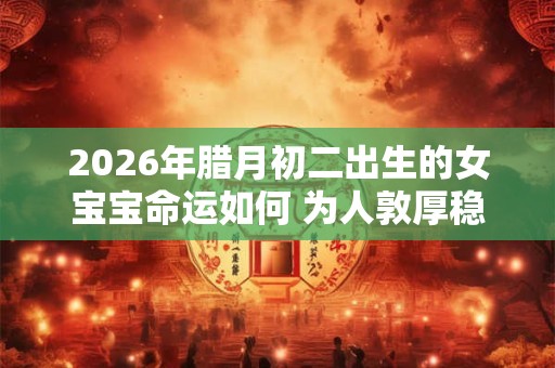 2026年腊月初二出生的女宝宝命运如何 为人敦厚稳重晚年发迹显达