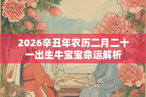 2026辛丑年农历二月二十一出生牛宝宝命运解析