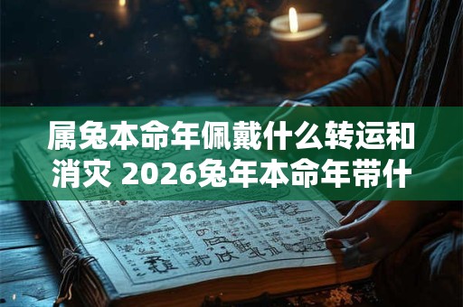 属兔本命年佩戴什么转运和消灾 2026兔年本命年带什么开运吉祥物