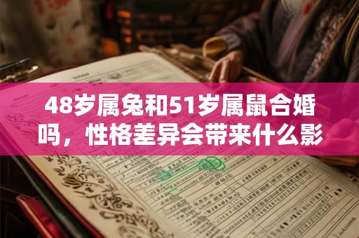 48岁属兔和51岁属鼠合婚吗，性格差异会带来什么影响？