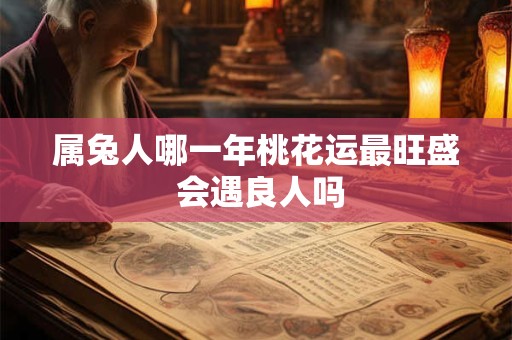 属兔人哪一年桃花运最旺盛 会遇良人吗 属兔人哪一年桃花运最旺盛 会遇良人吗