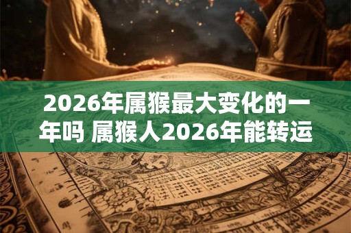 2026年属猴最大变化的一年吗 属猴人2026年能转运吗