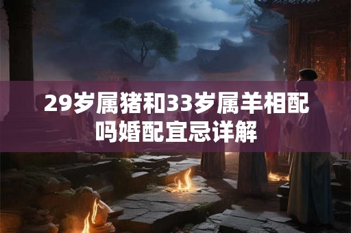 29岁属猪和33岁属羊相配吗婚配宜忌详解