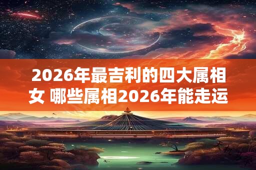 2026年最吉利的四大属相女 哪些属相2026年能走运