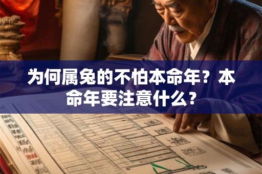 为何属兔的不怕本命年?本命年要注意什么? 为何属兔的不怕本命年?本命年要注意什么?