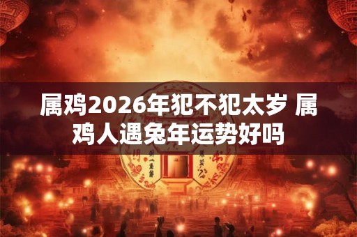 属鸡2026年犯不犯太岁 属鸡人遇兔年运势好吗 属鸡2026年犯不犯太岁 属鸡人遇兔年运势好吗