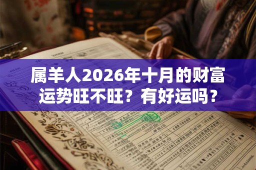 属羊人2026年十月的财富运势旺不旺？有好运吗？
