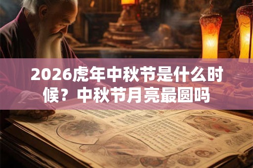 2026虎年中秋节是什么时候？中秋节月亮最圆吗