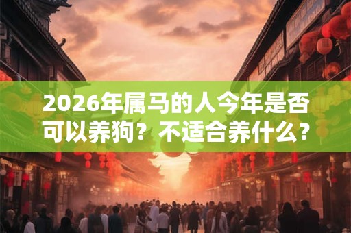 2026年属马的人今年是否可以养狗?不适合养什么? 2026年属马的人今年是否可以养狗?不适合养什么?