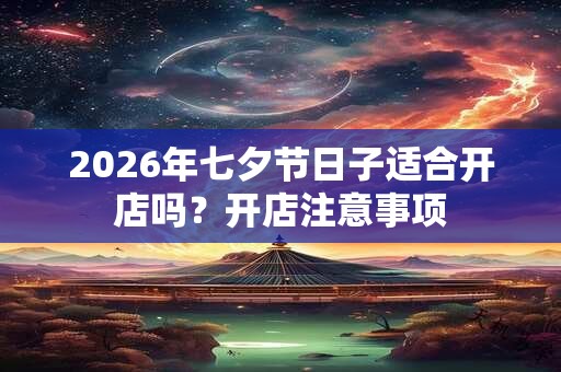 2026年七夕节日子适合开店吗?开店注意事项 2026年七夕节日子适合开店吗?开店注意事项