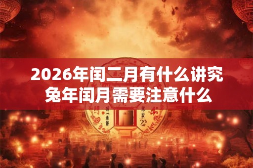 2026年闰二月有什么讲究 兔年闰月需要注意什么