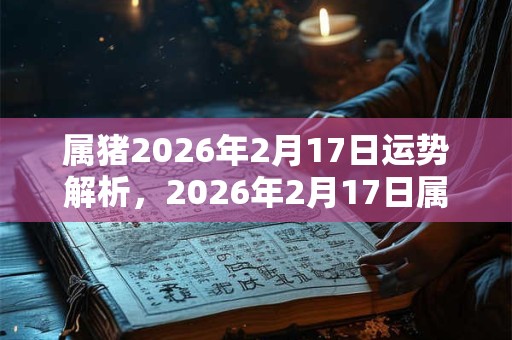 属猪2026年2月17日运势解析,2026年2月17日属猪运势分析 属猪2026年2月17日运势解析,2026年2月17日属猪运势分析