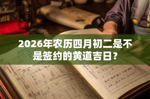 2026年农历四月初二是不是签约的黄道吉日? 2026年农历四月初二是不是签约的黄道吉日?