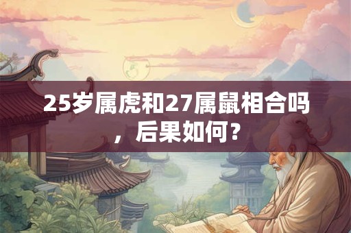 25岁属虎和27属鼠相合吗，后果如何？