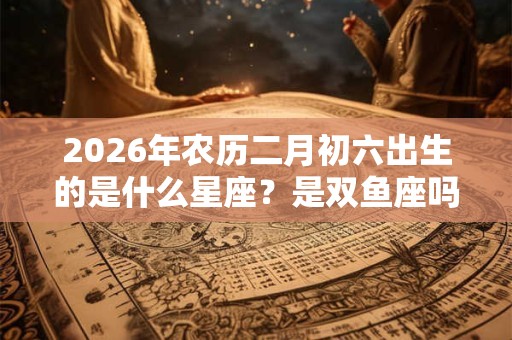 2026年农历二月初六出生的是什么星座？是双鱼座吗