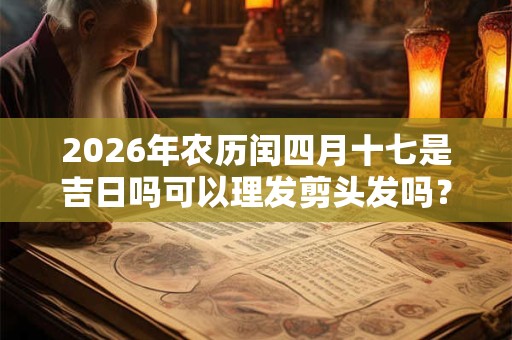 2026年农历闰四月十七是吉日吗可以理发剪头发吗？