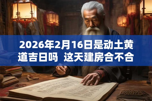 2026年2月16日是动土黄道吉日吗  这天建房合不合适