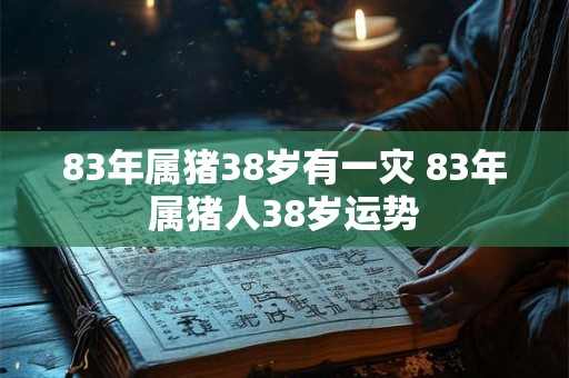 83年属猪38岁有一灾 83年属猪人38岁运势