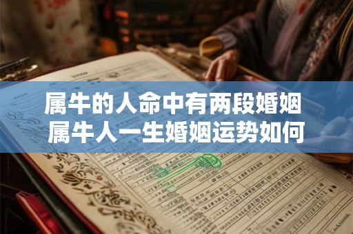 属牛的人命中有两段婚姻 属牛人一生婚姻运势如何