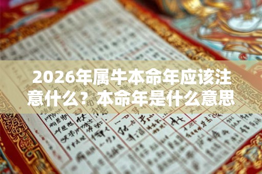 2026年属牛本命年应该注意什么?本命年是什么意思? 2026年属牛本命年应该注意什么?本命年是什么意思?
