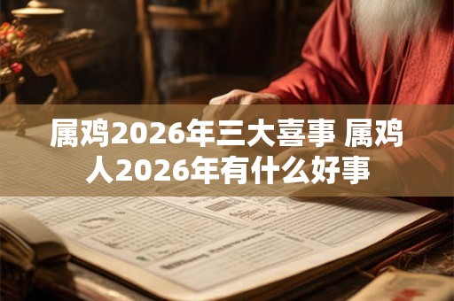 属鸡2026年三大喜事 属鸡人2026年有什么好事 属鸡2026年三大喜事 属鸡人2026年有什么好事
