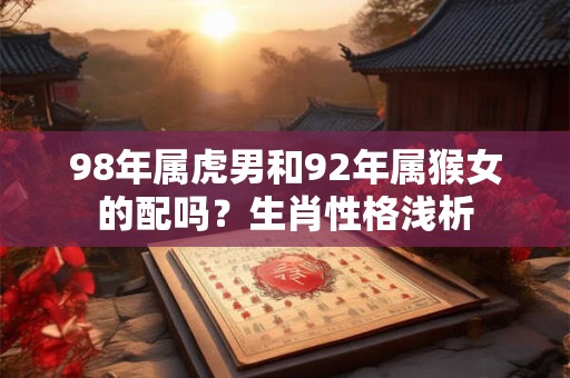98年属虎男和92年属猴女的配吗？生肖性格浅析