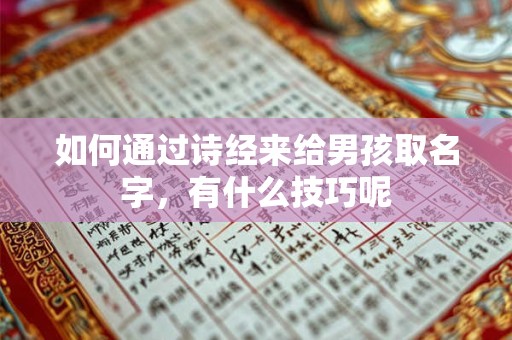 如何通过诗经来给男孩取名字,有什么技巧呢 如何通过诗经来给男孩取名字,有什么技巧呢