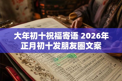 大年初十祝福寄语 2026年正月初十发朋友圈文案