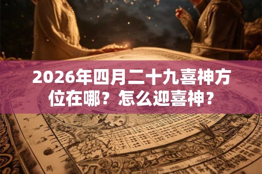 2026年四月二十九喜神方位在哪？怎么迎喜神？