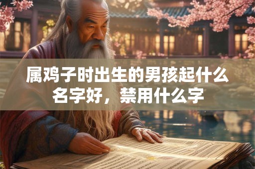 属鸡子时出生的男孩起什么名字好，禁用什么字