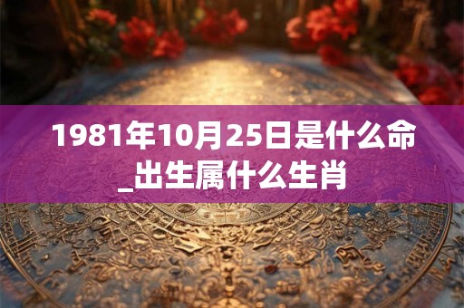 1981年10月25日是什么命_出生属什么生肖 1981年10月25日是什么命_出生属什么生肖