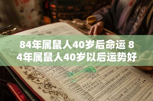 84年属鼠人40岁后命运 84年属鼠人40岁以后运势好吗