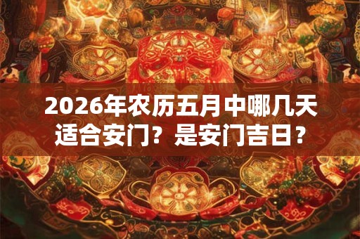 2026年农历五月中哪几天适合安门？是安门吉日？